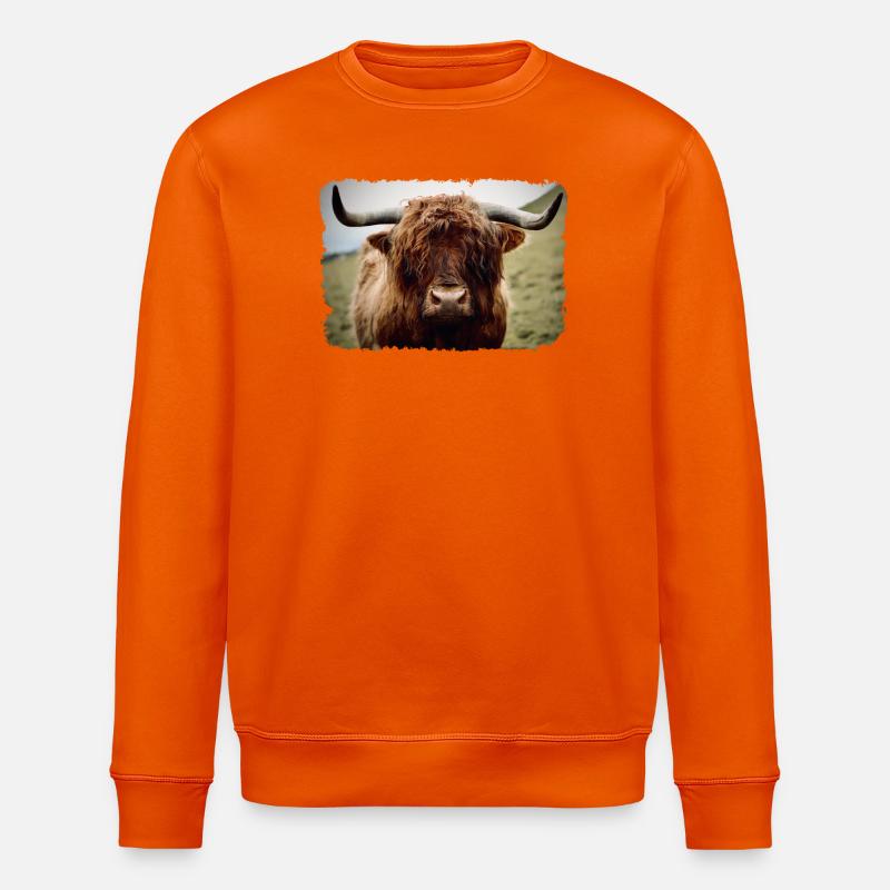 Hochlandrind - Stanley/Stella Unisex Bio-Sweatshirt ROLLER - Tieforange