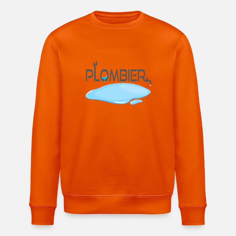 Klempner - Stanley/Stella Unisex Bio-Sweatshirt ROLLER - Tieforange