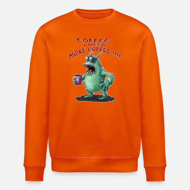 Coffee, I need more Coffee !!! - Stanley/Stella Unisex Bio-Sweatshirt ROLLER - Tieforange