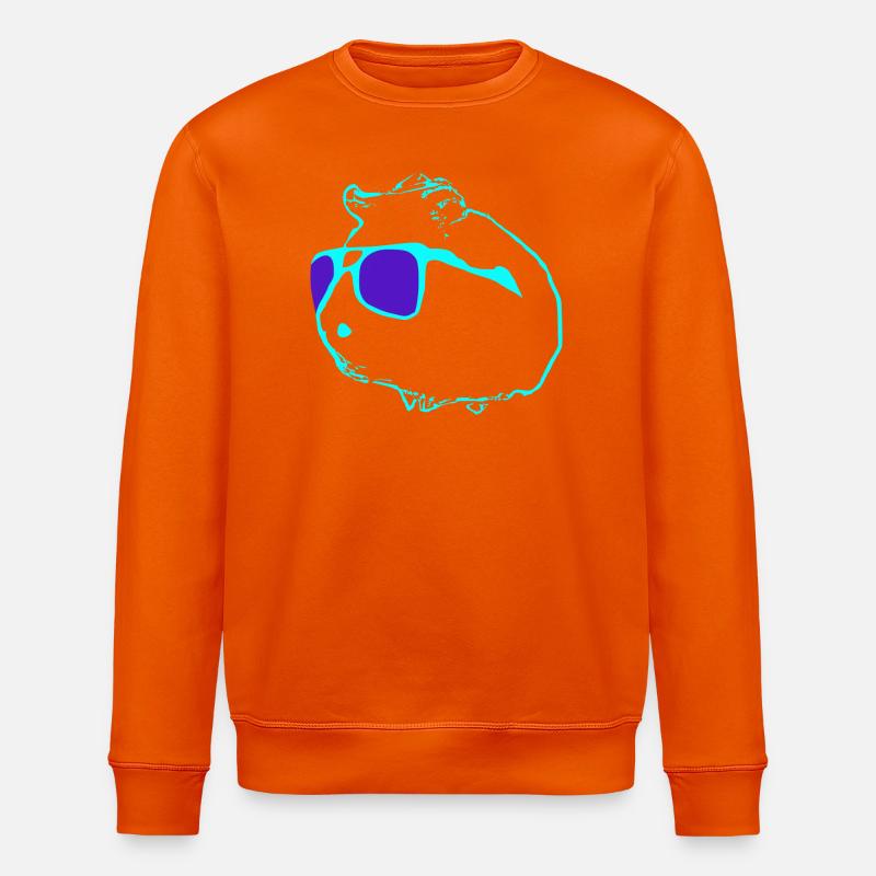 Un cochon d’Inde cool - Sweat bio ROLLER Stanley/Stella Unisexe - orange profond