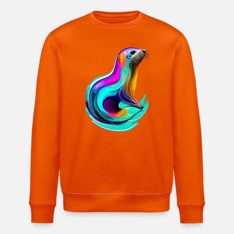 Siegel - Stanley/Stella Unisex Bio-Sweatshirt ROLLER - Tieforange