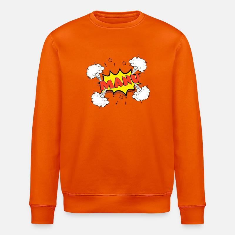 Manu - Sweat bio ROLLER Stanley/Stella Unisexe - orange profond