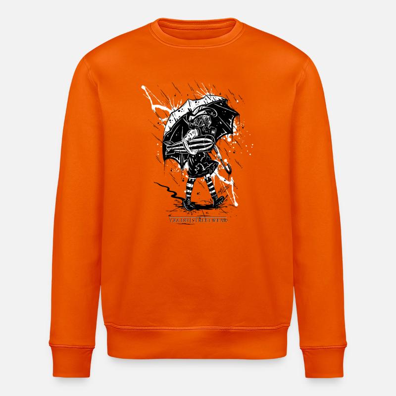schools out for war - Stanley/Stella Unisex Bio-Sweatshirt ROLLER - Tieforange