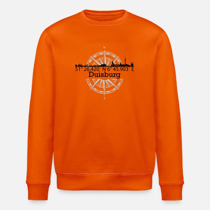 Skyline Duisburg - Stanley/Stella Unisex Bio-Sweatshirt ROLLER - Tieforange
