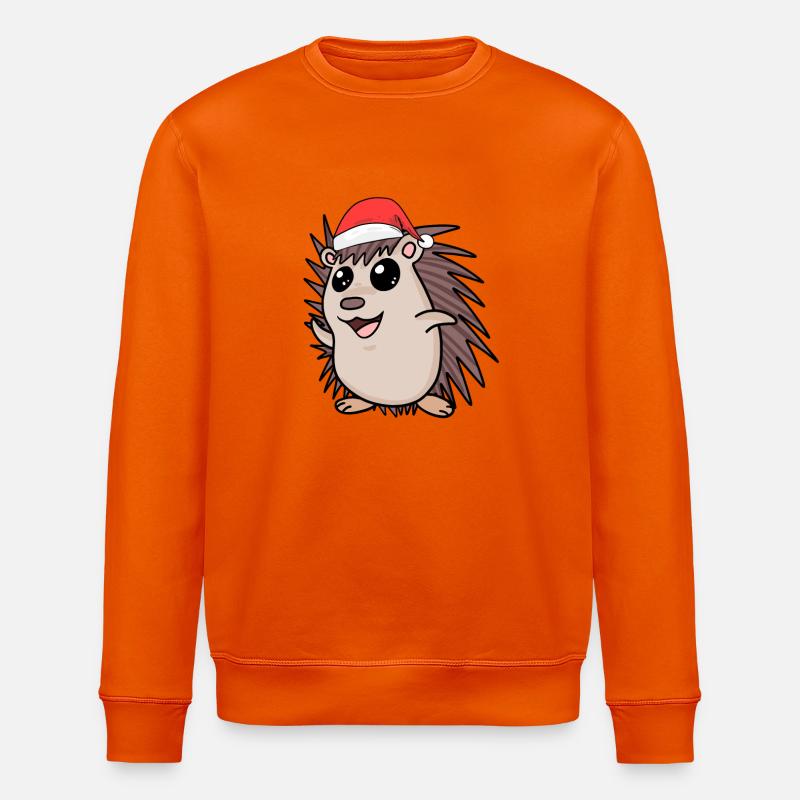Igel Weihnachten - Stanley/Stella Unisex Bio-Sweatshirt ROLLER - Tieforange