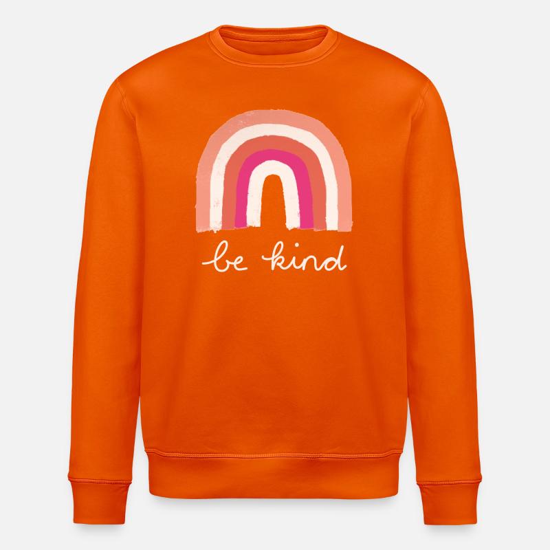Be Kind Rainbow - Stanley/Stella Unisex Bio-Sweatshirt ROLLER - Tieforange