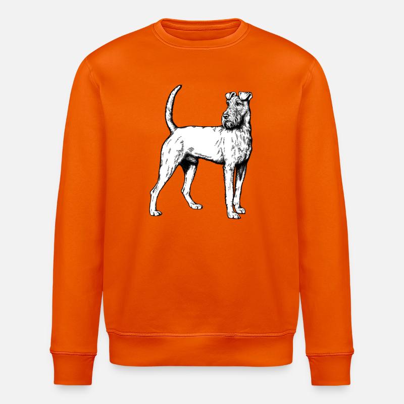Irish Terrier Mailo 2023 sw - Stanley/Stella Unisex Bio-Sweatshirt ROLLER - Tieforange