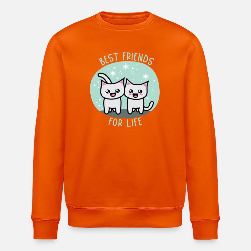 Best friends for life - Stanley/Stella Unisex Bio-Sweatshirt ROLLER - Tieforange
