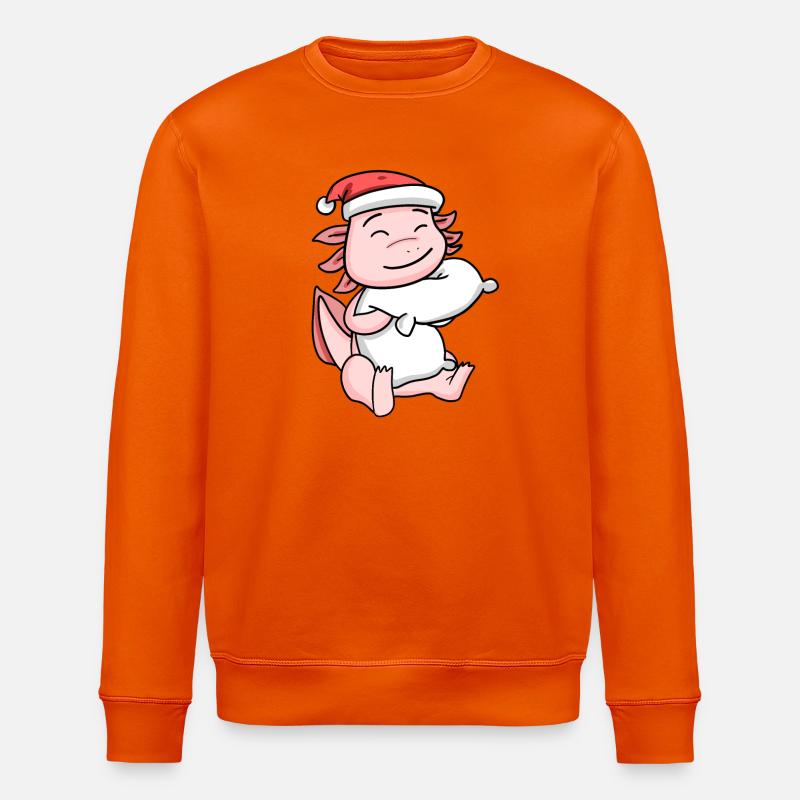 Axolotl Noël - Sweat bio ROLLER Stanley/Stella Unisexe - orange profond