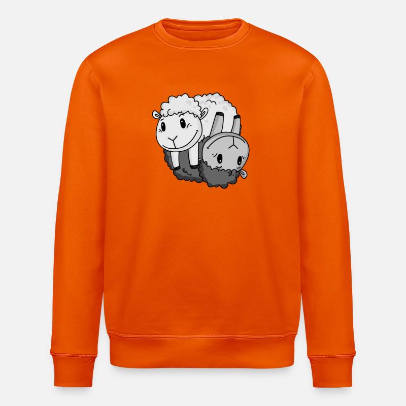 Mouton de signe Yin Yang - Sweat bio ROLLER Stanley/Stella Unisexe - orange profond
