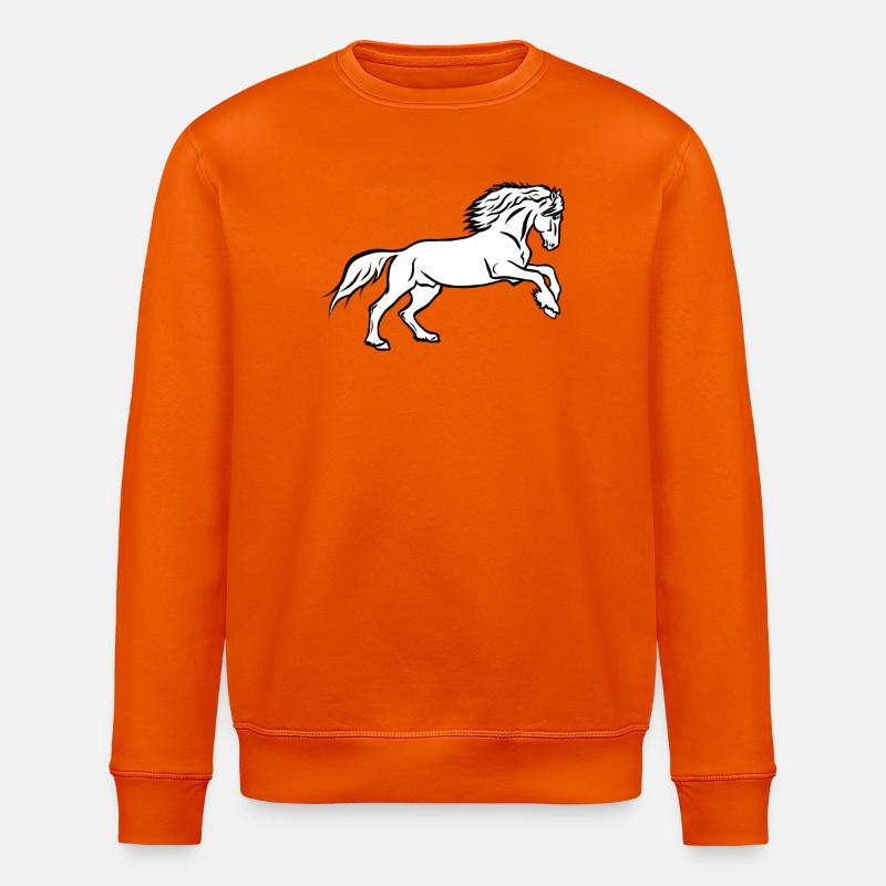 Pferde-Power - Stanley/Stella Unisex Bio-Sweatshirt ROLLER - Tieforange