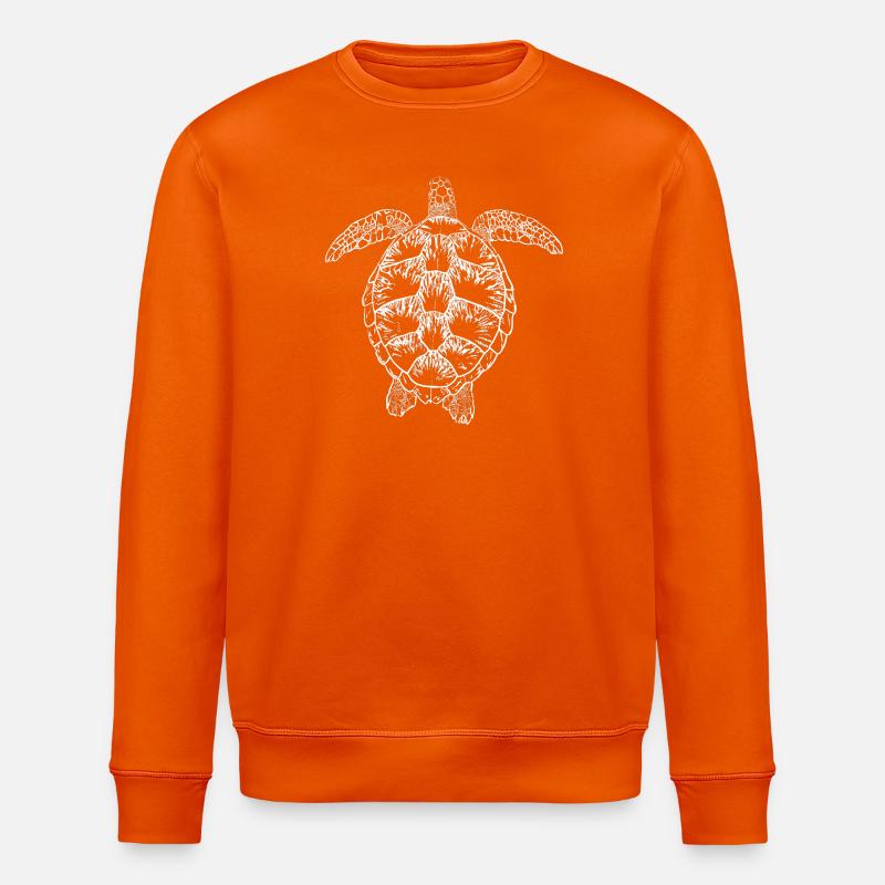 Turtle white2 - Stanley/Stella Unisex Bio-Sweatshirt ROLLER - Tieforange