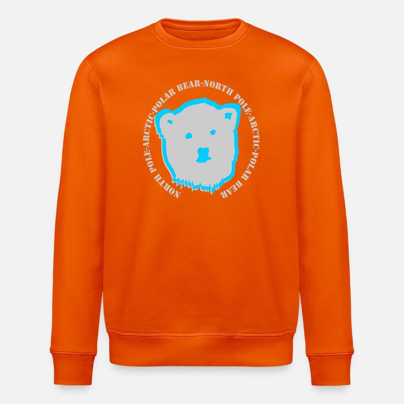 Eisbär 6 - Stanley/Stella Unisex Bio-Sweatshirt ROLLER - Tieforange