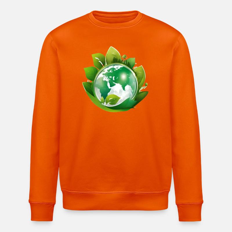 planète terre, mère nature - Sweat bio ROLLER Stanley/Stella Unisexe - orange profond