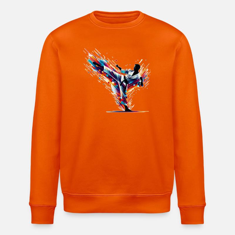 Karate Blast - Stanley/Stella ROLLER Unisex Organic Sweatshirt - bright orange