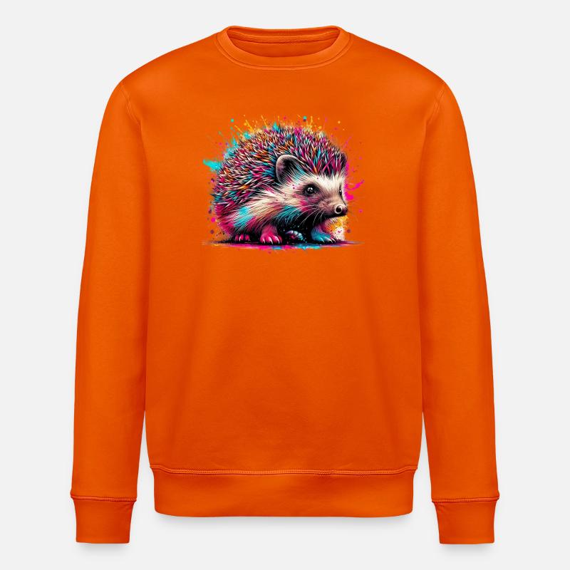 Hérisson - Sweat bio ROLLER Stanley/Stella Unisexe - orange profond