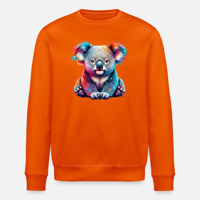 Koala - Stanley/Stella ROLLER Unisex Organic Sweatshirt - bright orange