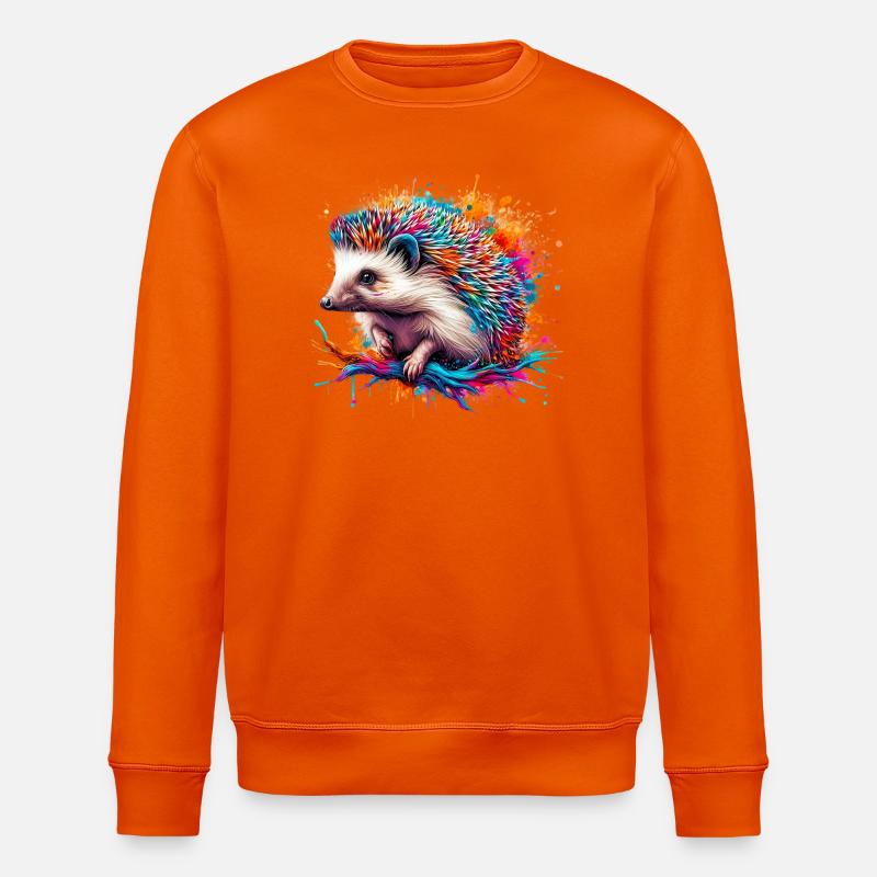Hérisson - Sweat bio ROLLER Stanley/Stella Unisexe - orange profond