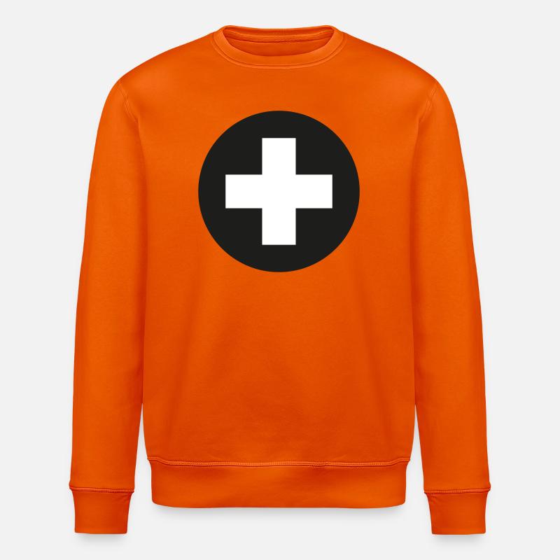 Plus Symbol - Stanley/Stella Unisex Bio-Sweatshirt ROLLER - Tieforange