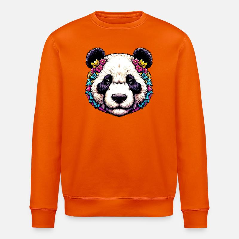 Panda - Sweat bio ROLLER Stanley/Stella Unisexe - orange profond
