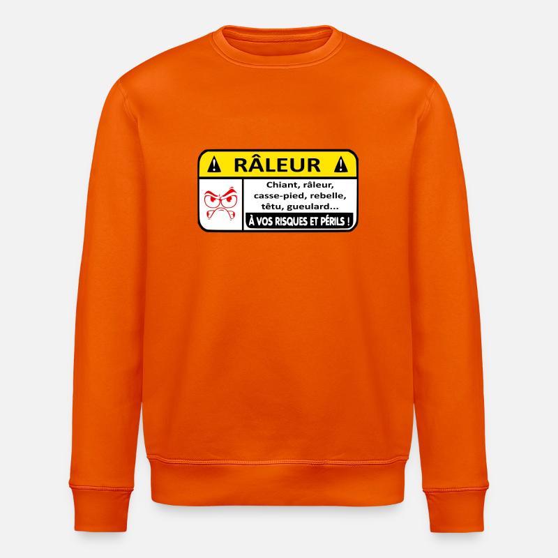 Sich beschwerende Gefahr - Stanley/Stella Unisex Bio-Sweatshirt ROLLER - Tieforange