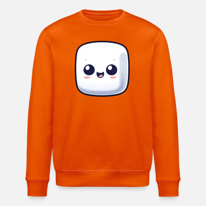Süßer Marshmallow Zucker Comic - Stanley/Stella Unisex Bio-Sweatshirt ROLLER - Tieforange