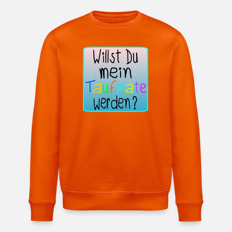 BABY TAUFE - TAUFPATE WERDEN - Stanley/Stella Unisex Bio-Sweatshirt ROLLER - Tieforange