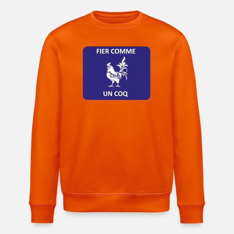 Fier comme un coq - Sweat bio ROLLER Stanley/Stella Unisexe - orange profond