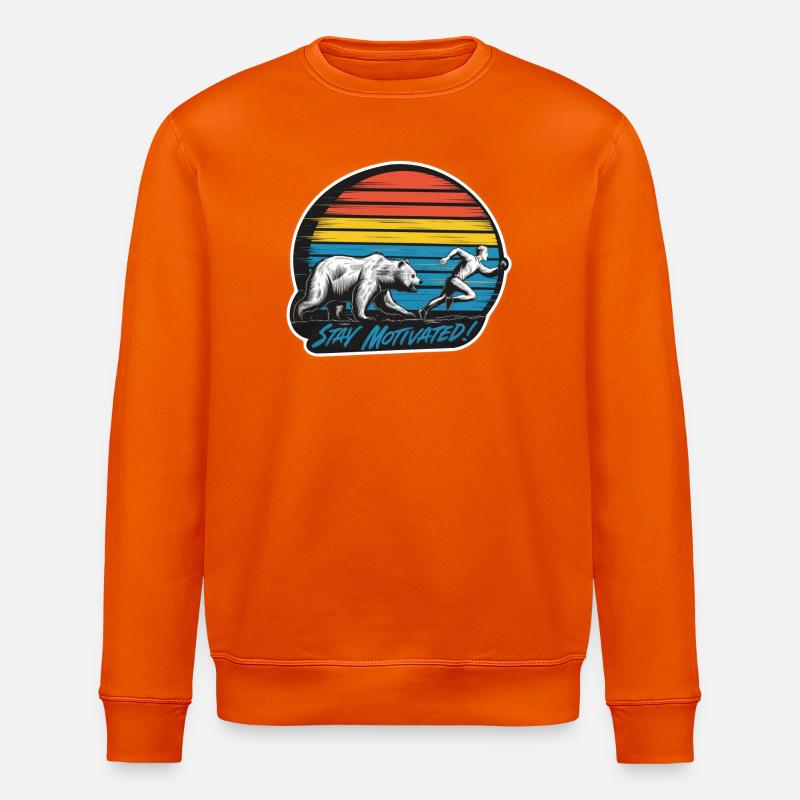 Stay Motivated - Stanley/Stella Unisex Bio-Sweatshirt ROLLER - Tieforange