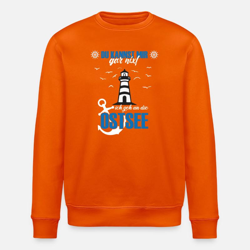 Ostsee - Stanley/Stella Unisex Bio-Sweatshirt ROLLER - Tieforange