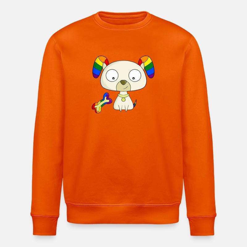 Chiot arc-en-ciel - Sweat bio ROLLER Stanley/Stella Unisexe - orange profond