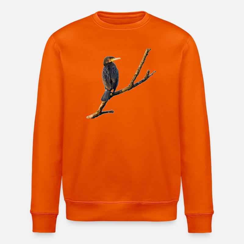 Cormorant - Stanley/Stella ROLLER Unisex Organic Sweatshirt - bright orange