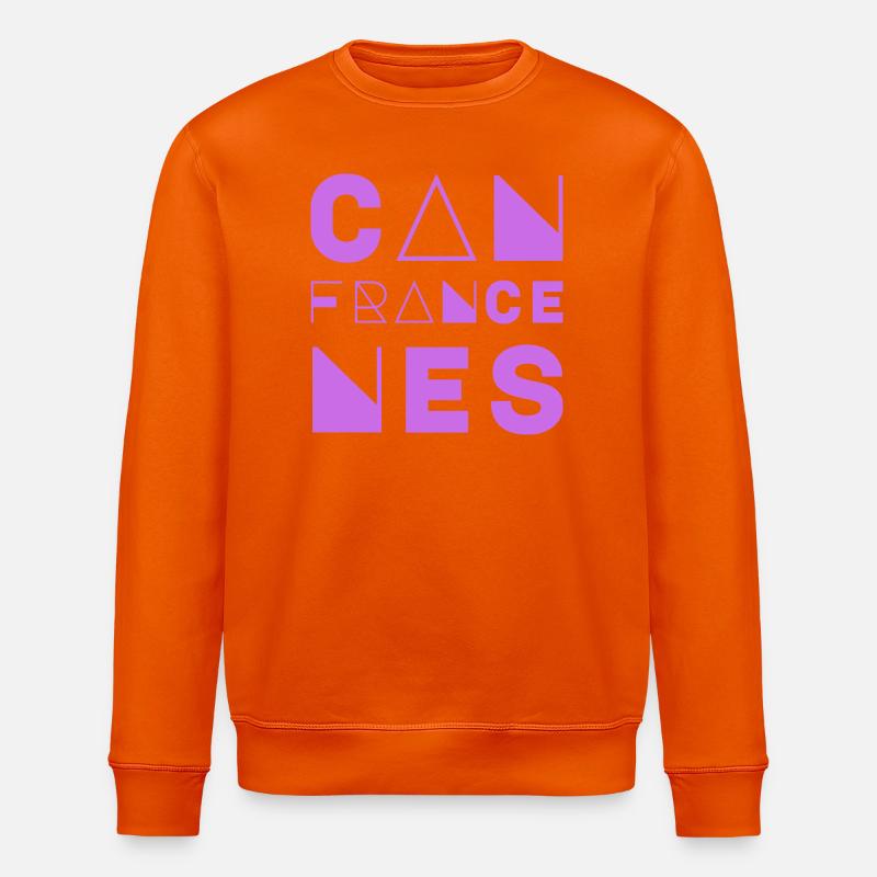 CANNES, FRANKREICH - Stanley/Stella Unisex Bio-Sweatshirt ROLLER - Tieforange