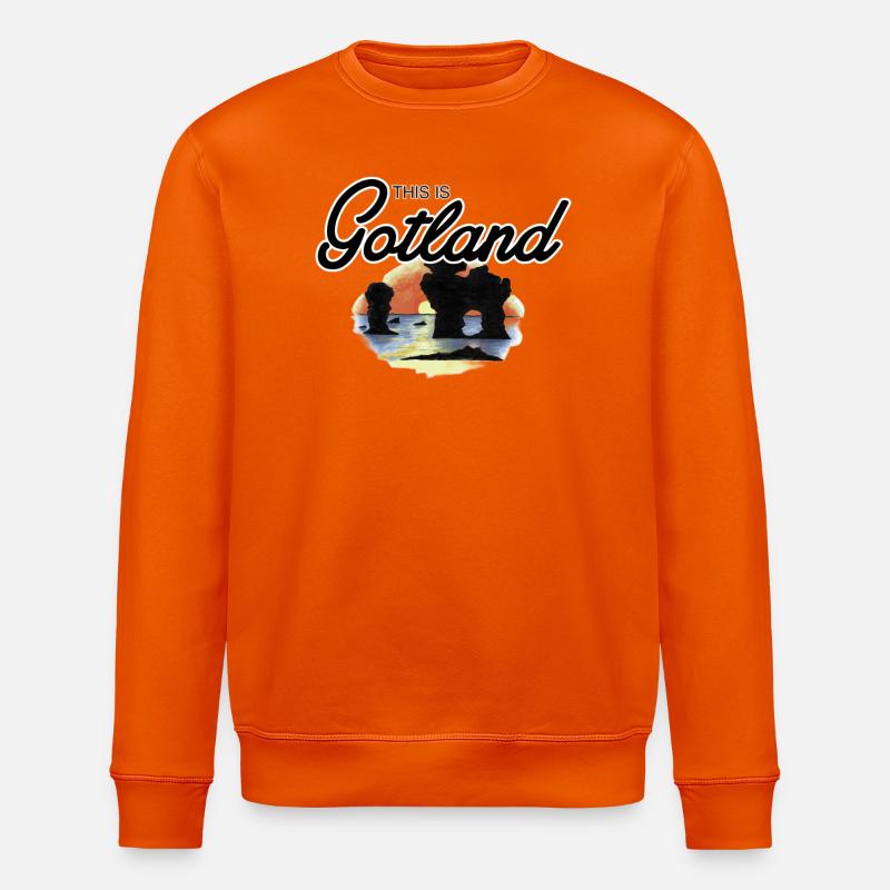 Das ist Gotland - Rauk - Stanley/Stella Unisex Bio-Sweatshirt ROLLER - Tieforange