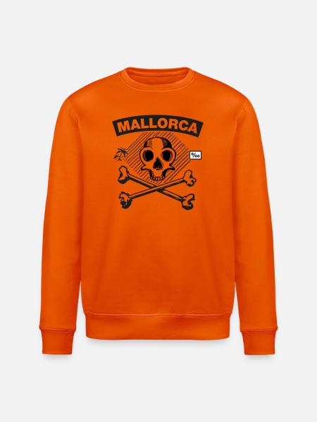 Mallorca – JGA Skull+Bones - Stanley/Stella Unisex Bio-Sweatshirt ROLLER - Tieforange
