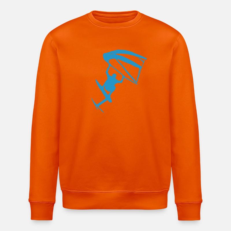 Wingfoiling Sticker - Stanley/Stella ROLLER Unisex Organic Sweatshirt - bright orange