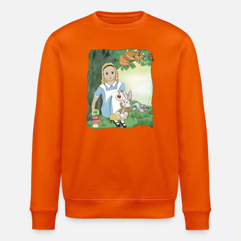 Alice im Wunderland - Stanley/Stella Unisex Bio-Sweatshirt ROLLER - Tieforange