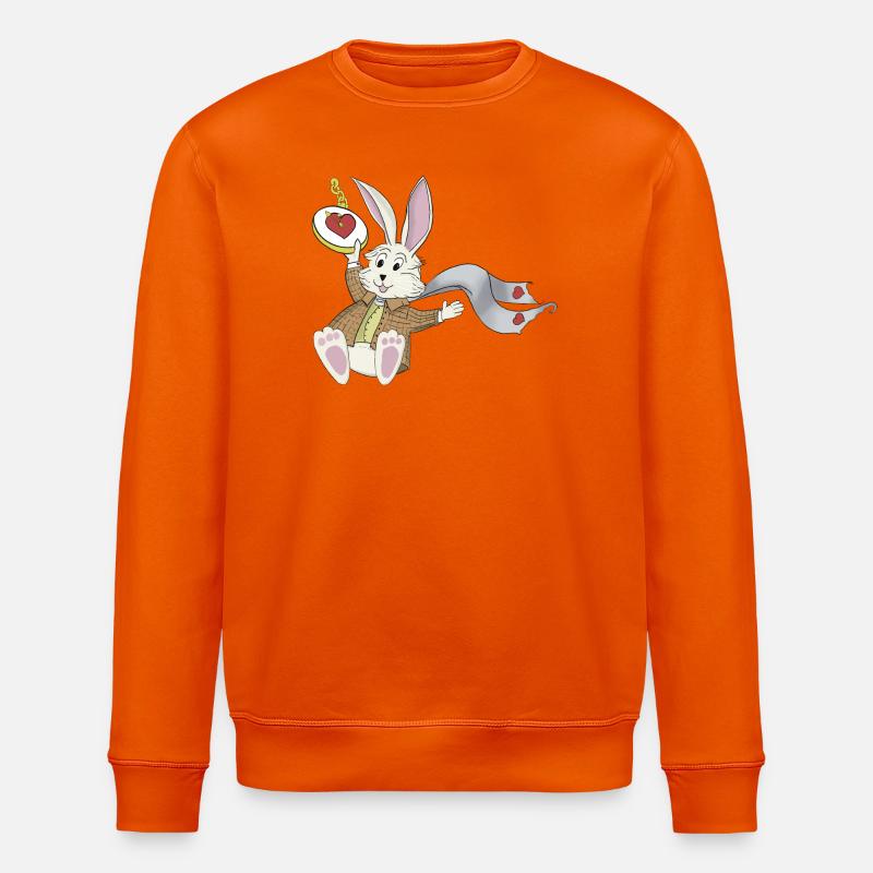 Lapin blanc - Sweat bio ROLLER Stanley/Stella Unisexe - orange profond