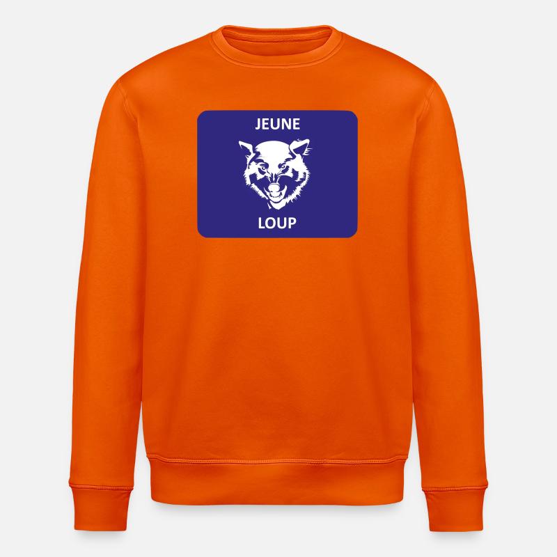 Jungwolf - Stanley/Stella Unisex Bio-Sweatshirt ROLLER - Tieforange