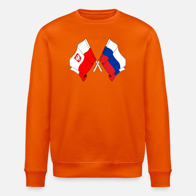 Drapeau Pologne, Russie - Sweat bio ROLLER Stanley/Stella Unisexe - orange profond