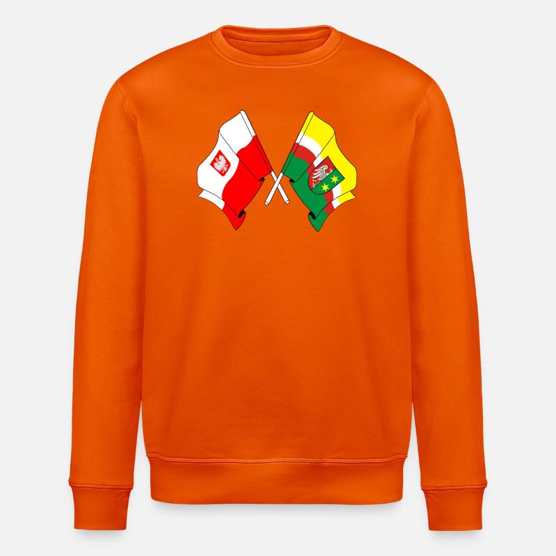 Drapeau de la Pologne, Lubusz croisé - Sweat bio ROLLER Stanley/Stella Unisexe - orange profond