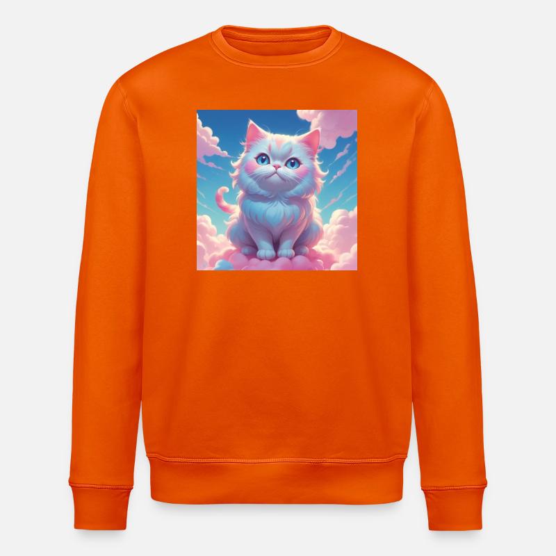 Kätzchen - Stanley/Stella Unisex Bio-Sweatshirt ROLLER - Tieforange