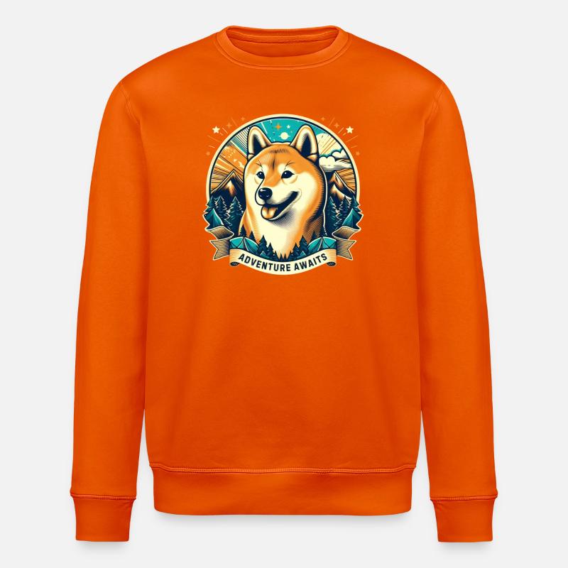 Shiba inu - Stanley/Stella Unisex Bio-Sweatshirt ROLLER - Tieforange
