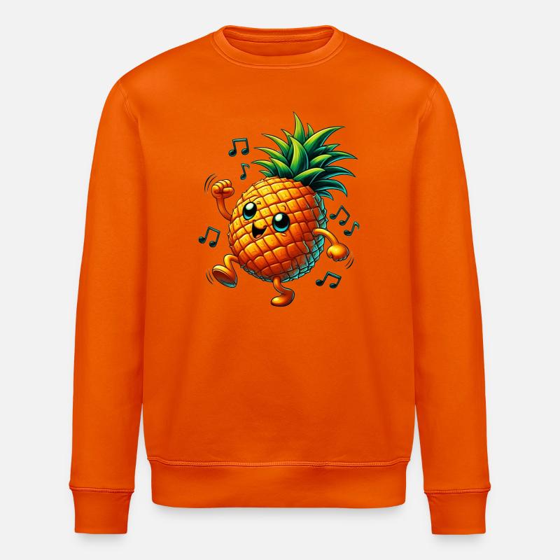 Musique de danses d'ananas - Sweat bio ROLLER Stanley/Stella Unisexe - orange profond