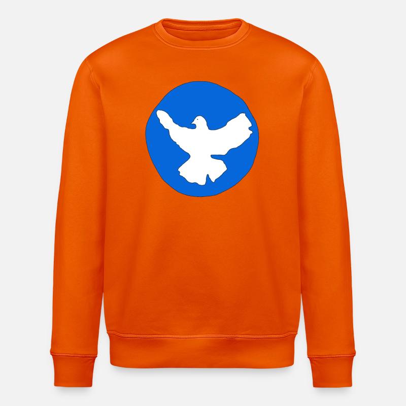 Friedenstaube - Stanley/Stella Unisex Bio-Sweatshirt ROLLER - Tieforange