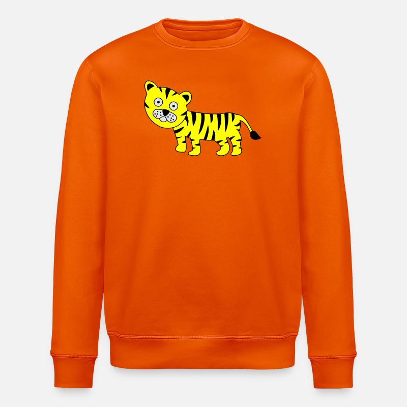 Tiger Lustig - Stanley/Stella Unisex Bio-Sweatshirt ROLLER - Tieforange
