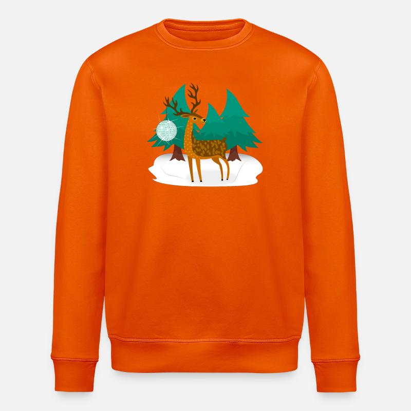 Discothèque Hirsch - Sweat bio ROLLER Stanley/Stella Unisexe - orange profond