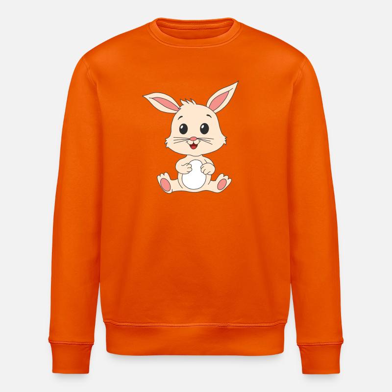 Rabbit Rabbit - Stanley/Stella ROLLER Unisex Organic Sweatshirt - bright orange