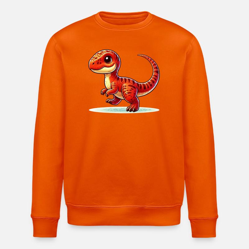 Dinosaurier - Stanley/Stella Unisex Bio-Sweatshirt ROLLER - Tieforange
