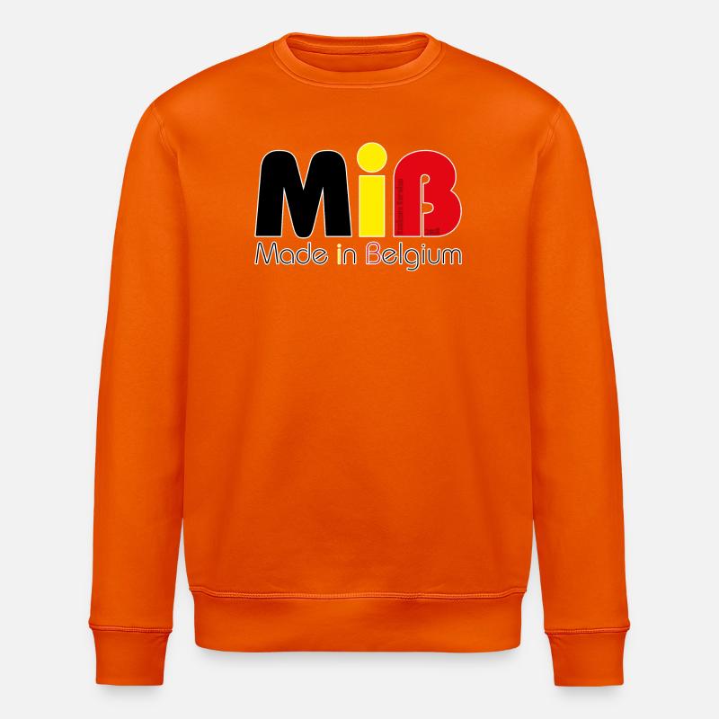 MiB Made in Belgium – Version 2018 - Stanley/Stella Unisex Bio-Sweatshirt ROLLER - Tieforange